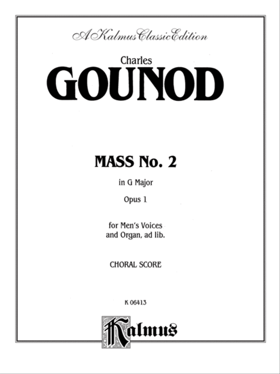 Second Mass in G Major Choir scores gallery preview page 2