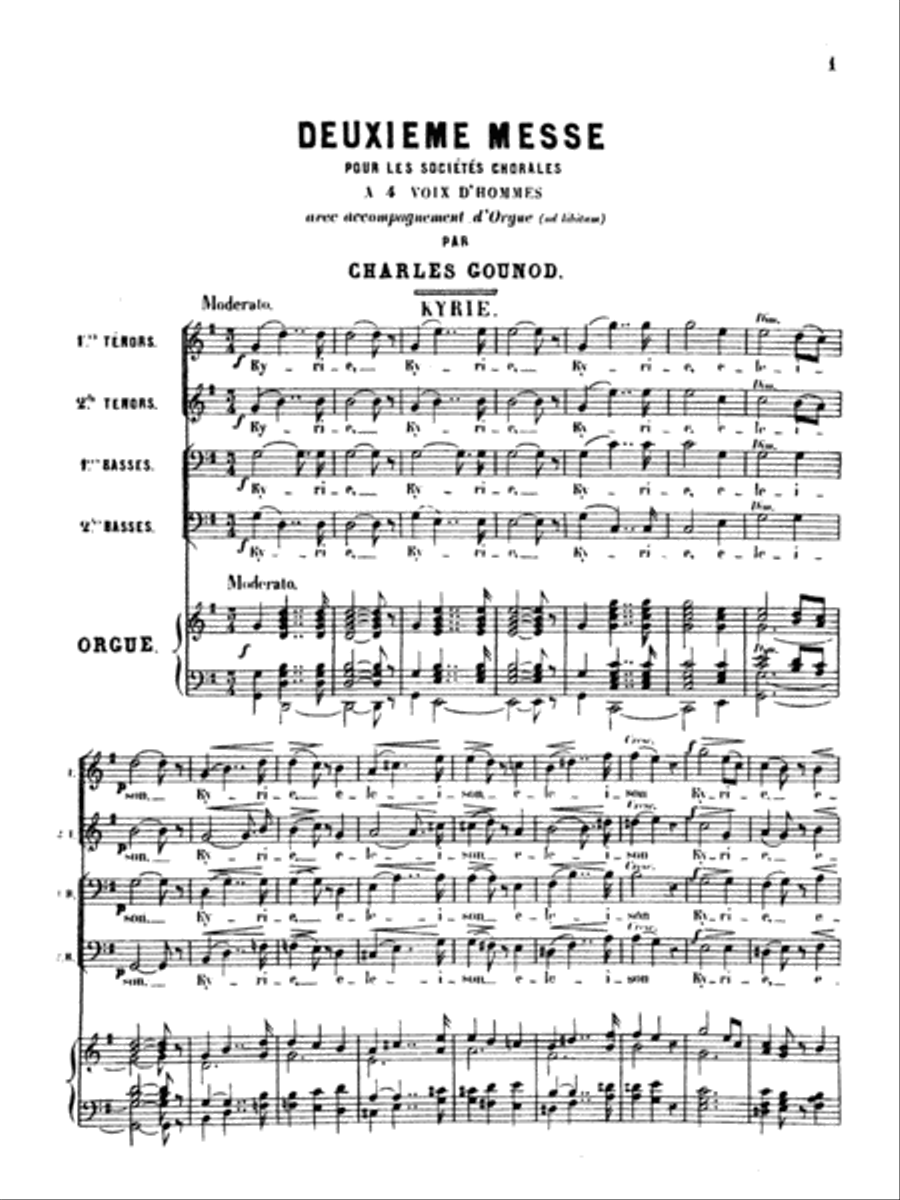 Second Mass in G Major Choir scores gallery preview page 4