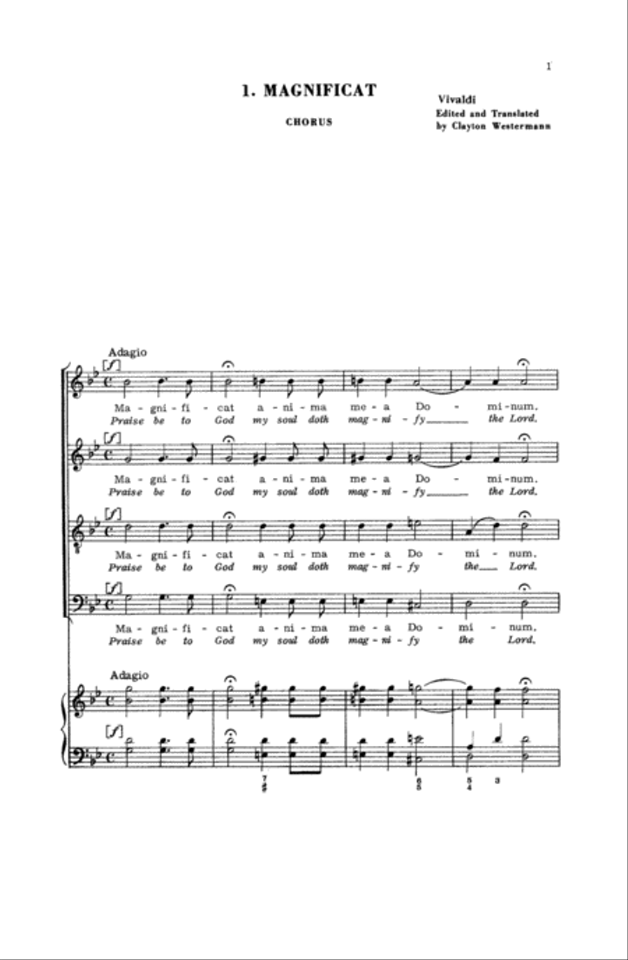 Magnificat Magnificat 4-Part scores gallery preview page 6