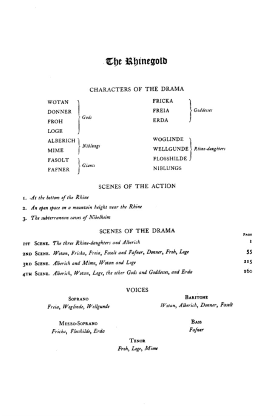 Das Rheingold (The Rhinegold) Voice scores gallery preview page 4