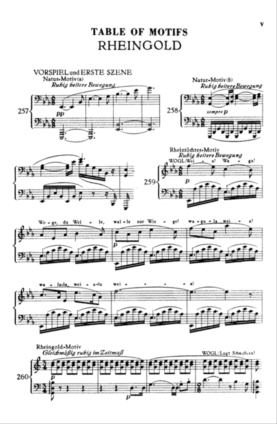 Das Rheingold (The Rhinegold) Voice scores gallery preview page 6