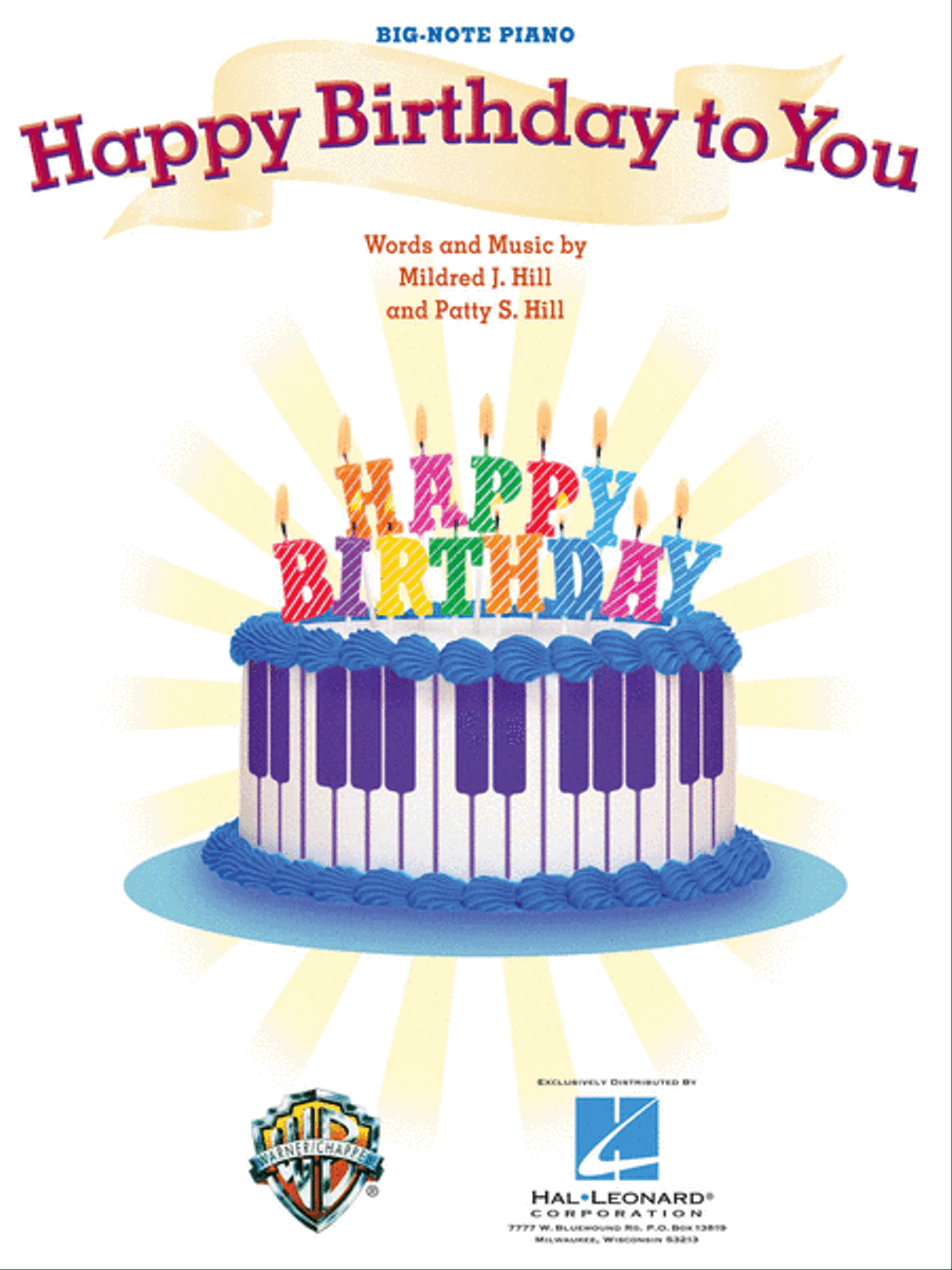 Happy Birthday to You Easy Piano scores gallery preview page 1