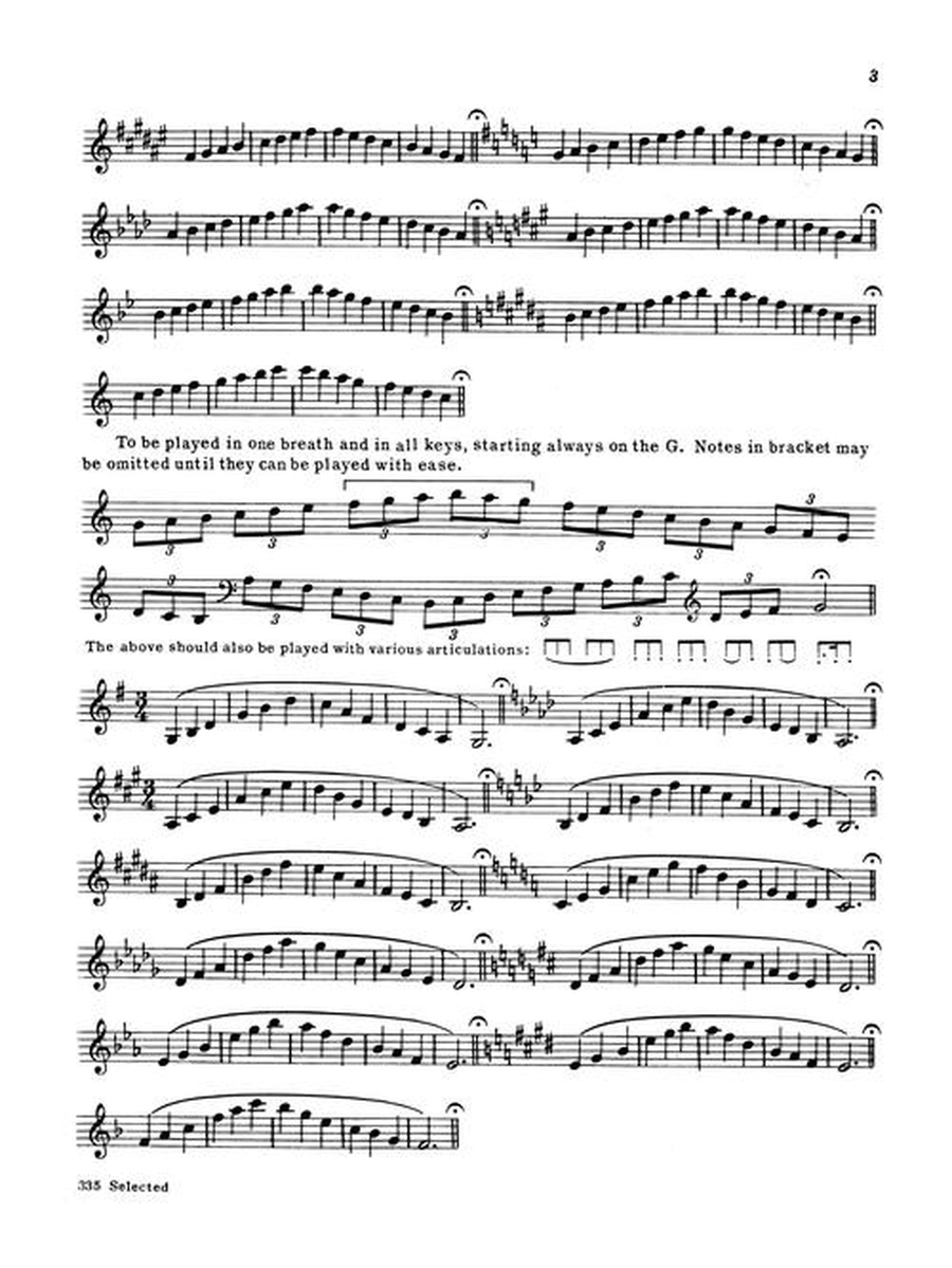 335 Selected Melodious Progressive & Technical Studies Horn scores gallery preview page 5
