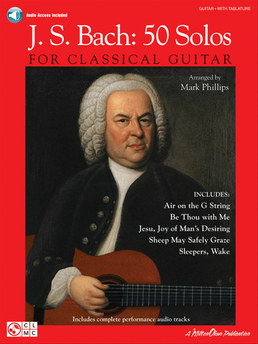 J.S. Bach – 50 Solos for Classical Guitar Acoustic Guitar scores gallery preview page 1