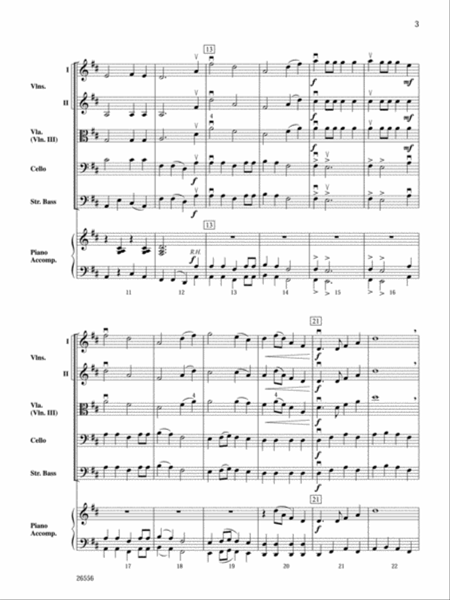 Camptown Races String Orchestra scores gallery preview page 3