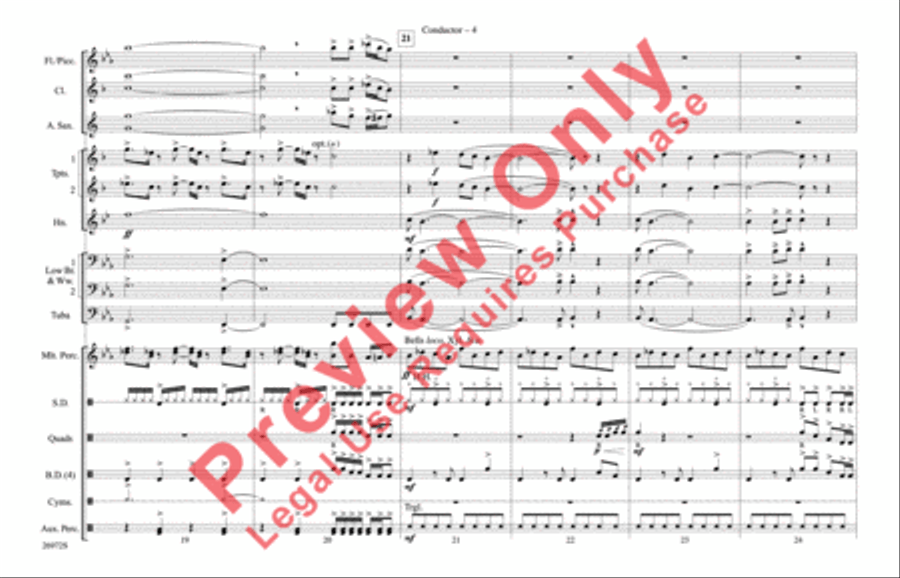 Ghostbusters Ghostbusters Marching Band scores gallery preview page 5