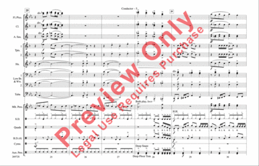 Ghostbusters Ghostbusters Marching Band scores gallery preview page 6
