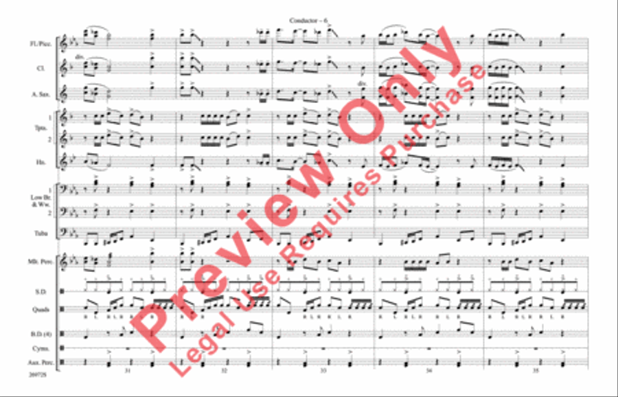 Ghostbusters Ghostbusters Marching Band scores gallery preview page 7