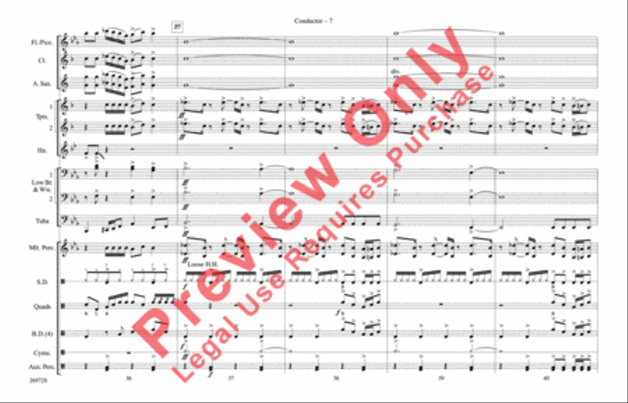Ghostbusters Ghostbusters Marching Band scores gallery preview page 8