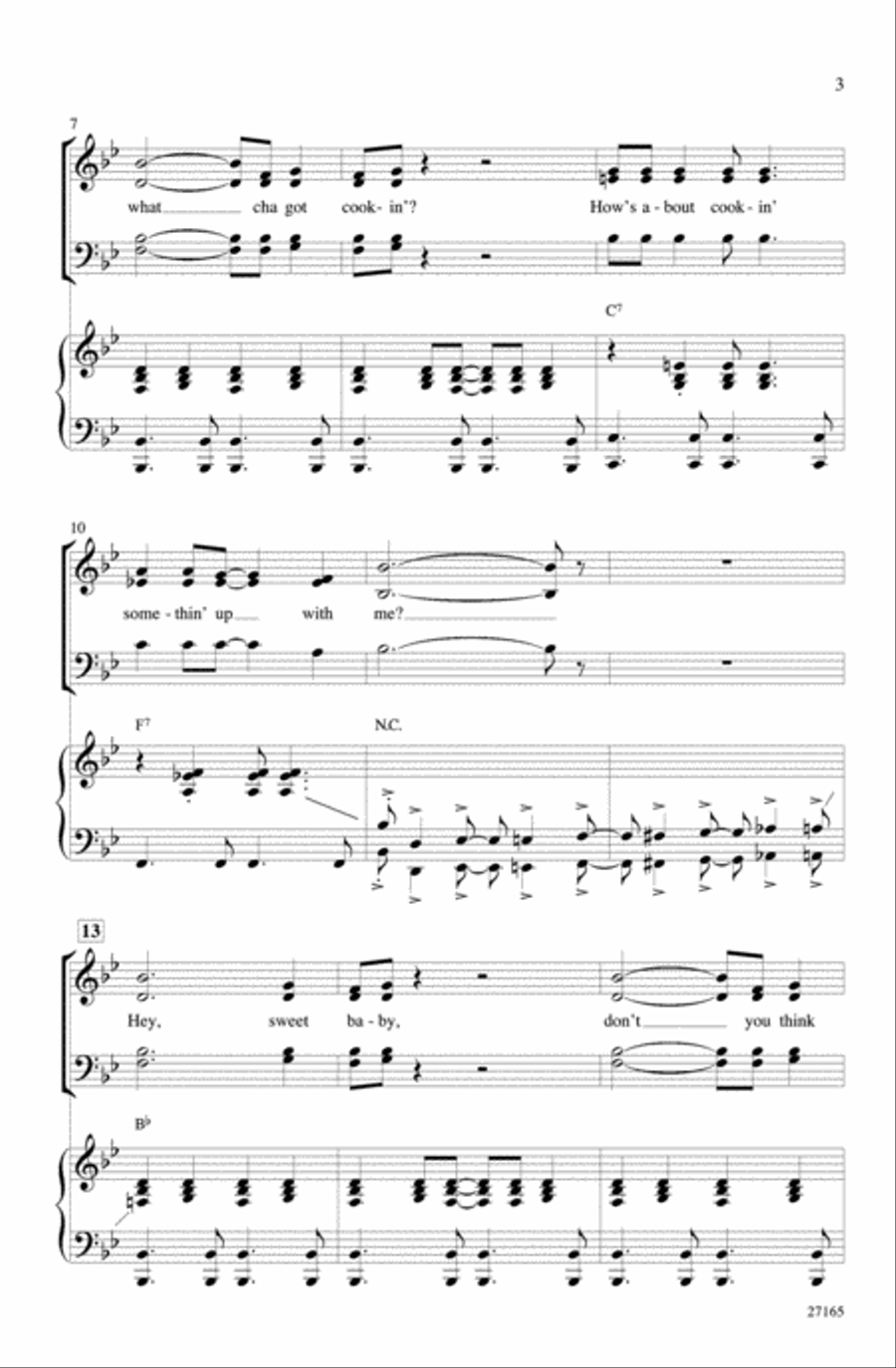 Hey, Good Lookin' Hey, Good Lookin' 4-Part scores gallery preview page 3