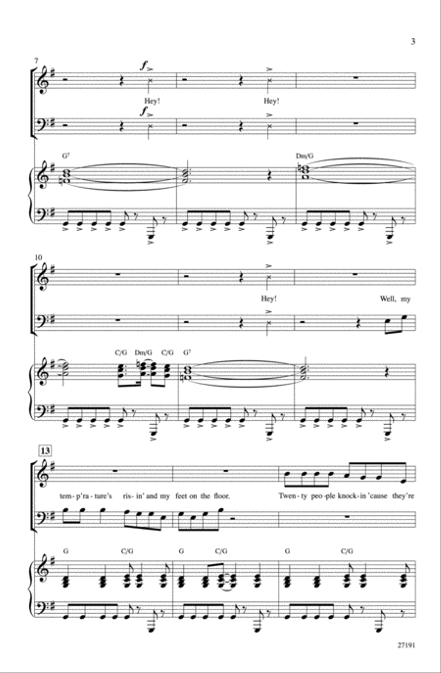 Gimme Some Lovin' Choir scores gallery preview page 3