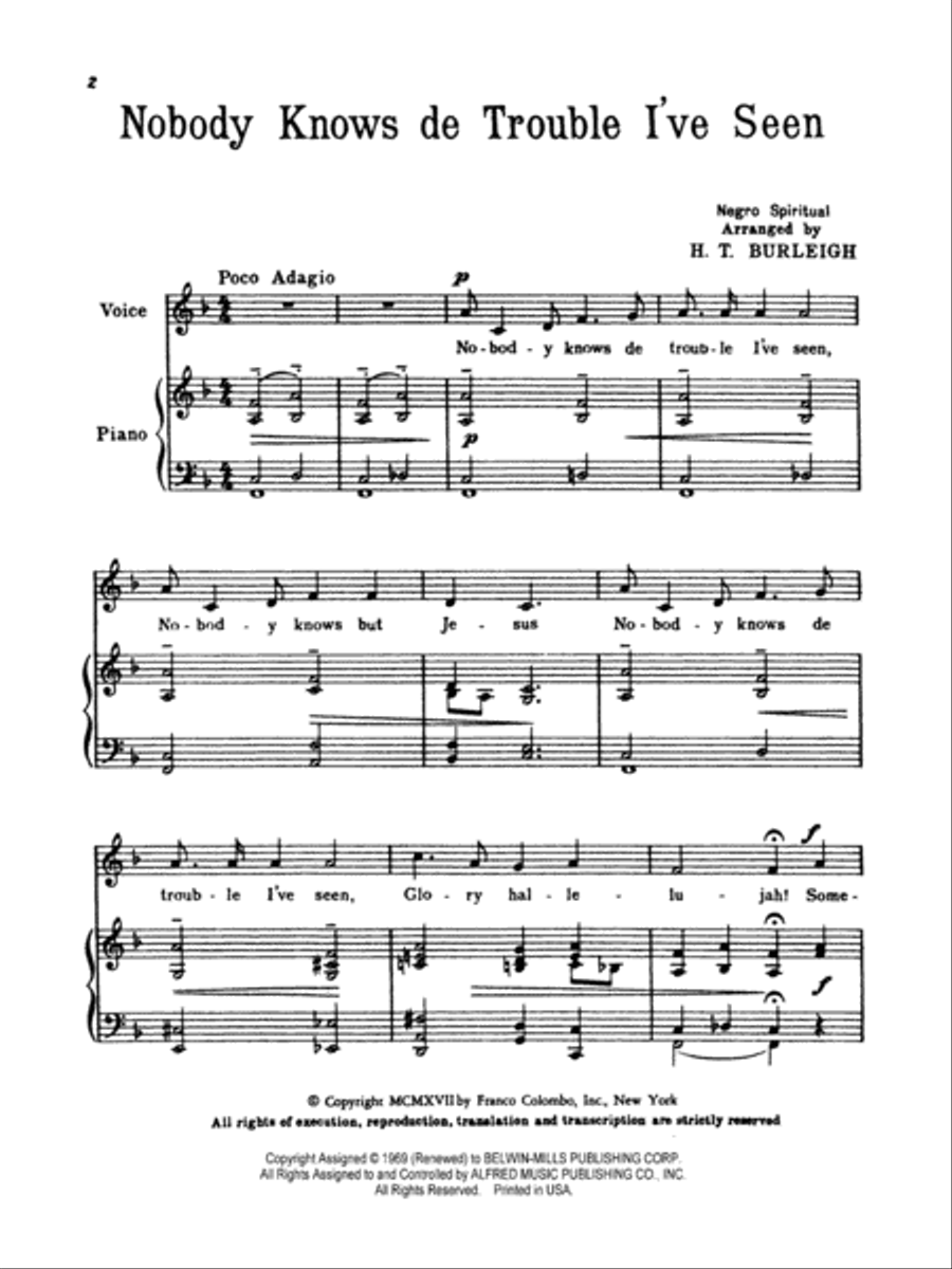 Album of Negro Spirituals