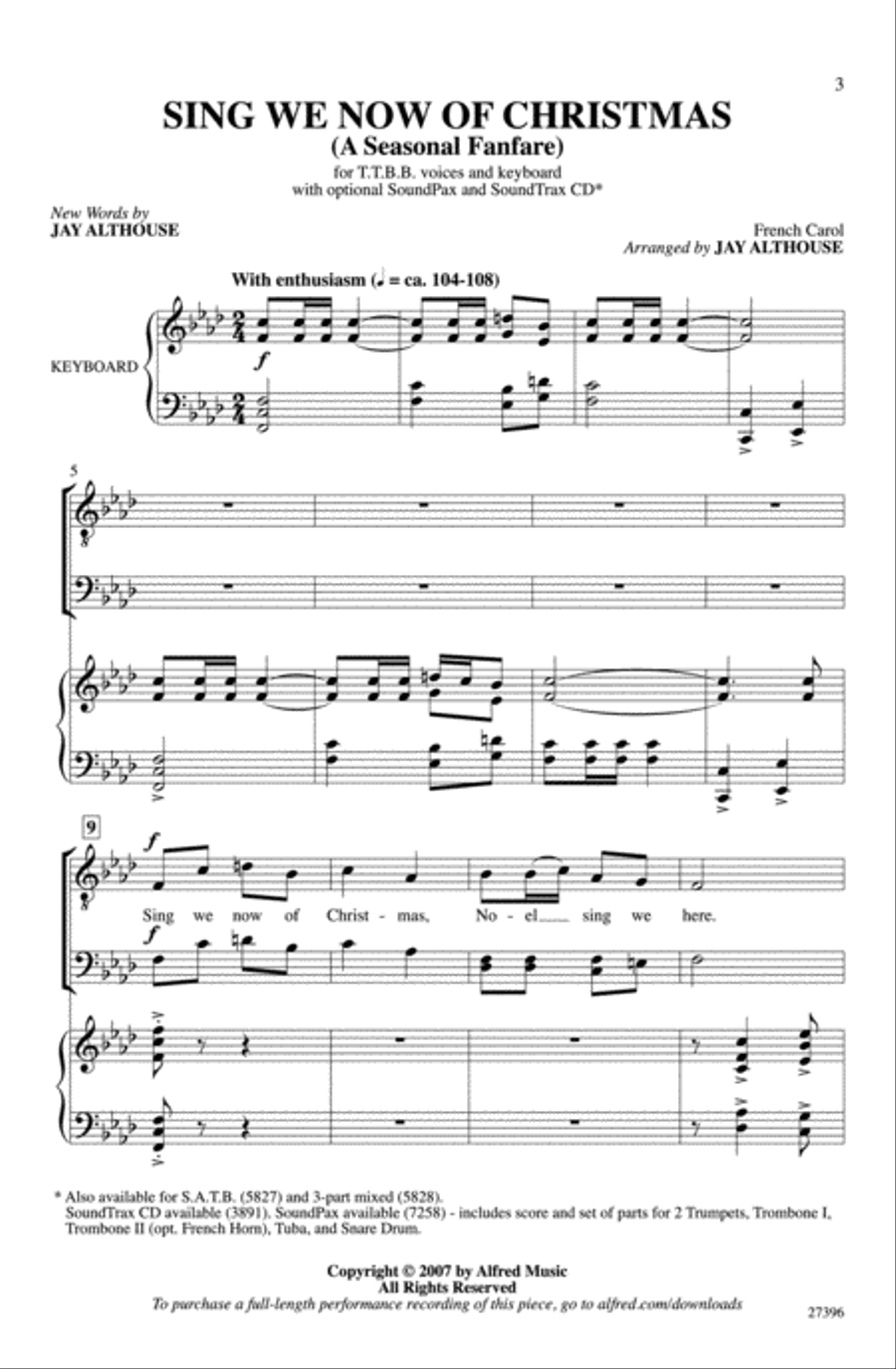 Sing We Now of Christmas Sing We Now of Christmas Men's Choir scores gallery preview page 2