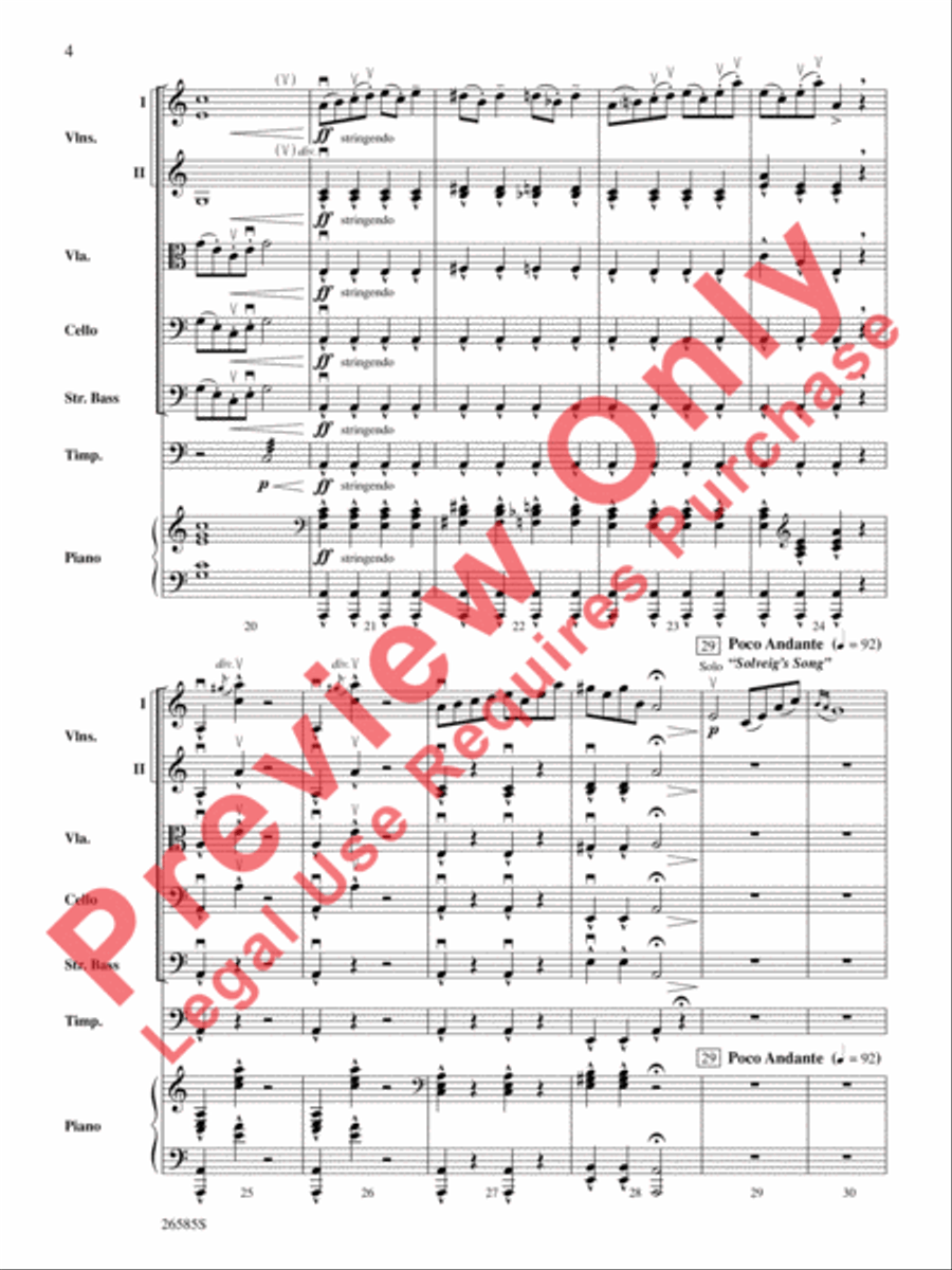A Grieg Portrait A Grieg Portrait String Orchestra scores gallery preview page 5