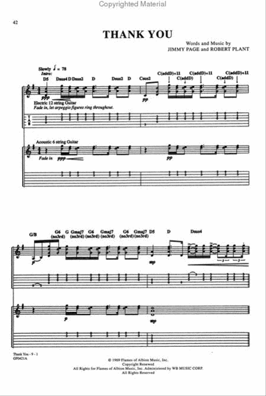 Led Zeppelin II (Guitar Tab Edition) Electric Guitar scores gallery preview page 4