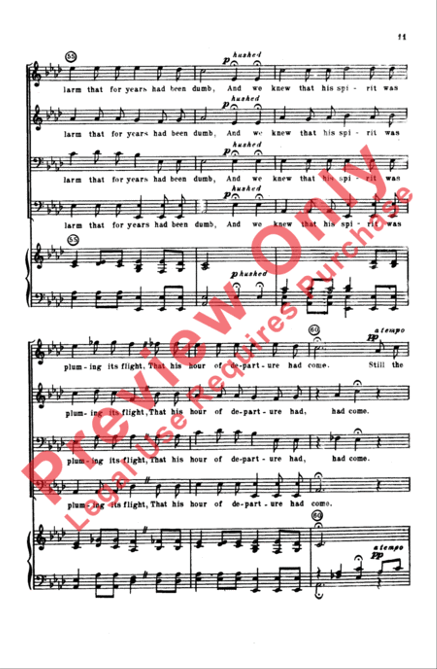 Grandfather's Clock Grandfather's Clock Men's Choir scores gallery preview page 10