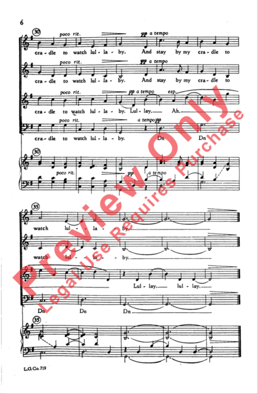 Away in a Manger Away in a Manger 4-Part scores gallery preview page 5