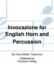 Invocazione for English Horn and Percussion
