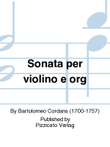 Sonata per violino e org
