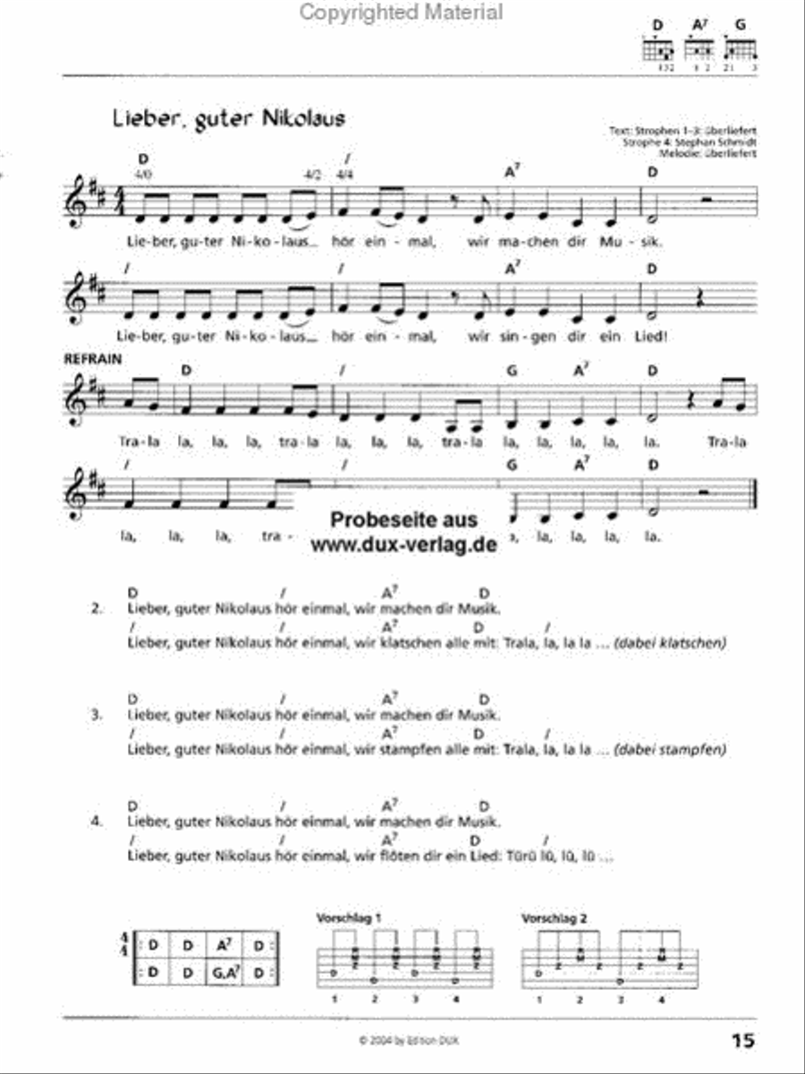 Weihnachtslieder mit einfachen Gitarrengriffen Classical Guitar scores gallery preview page 2