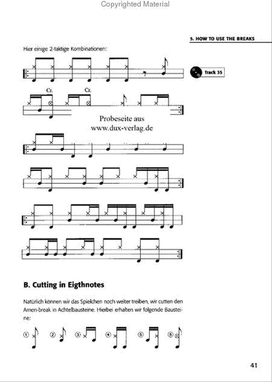 Welcome to the Jungle Drum Set scores gallery preview page 2