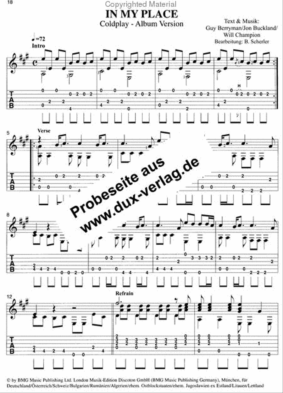 Best Of Pop & Rock for Classical Guitar 5 Acoustic Guitar scores gallery preview page 2