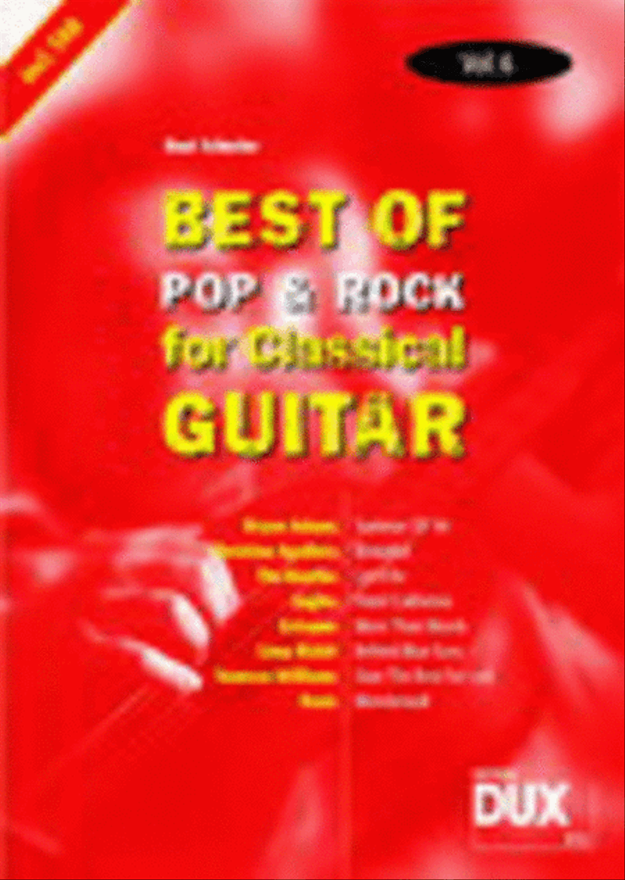 Best Of Pop & Rock for Classical Guitar 6 Acoustic Guitar scores gallery preview page 1