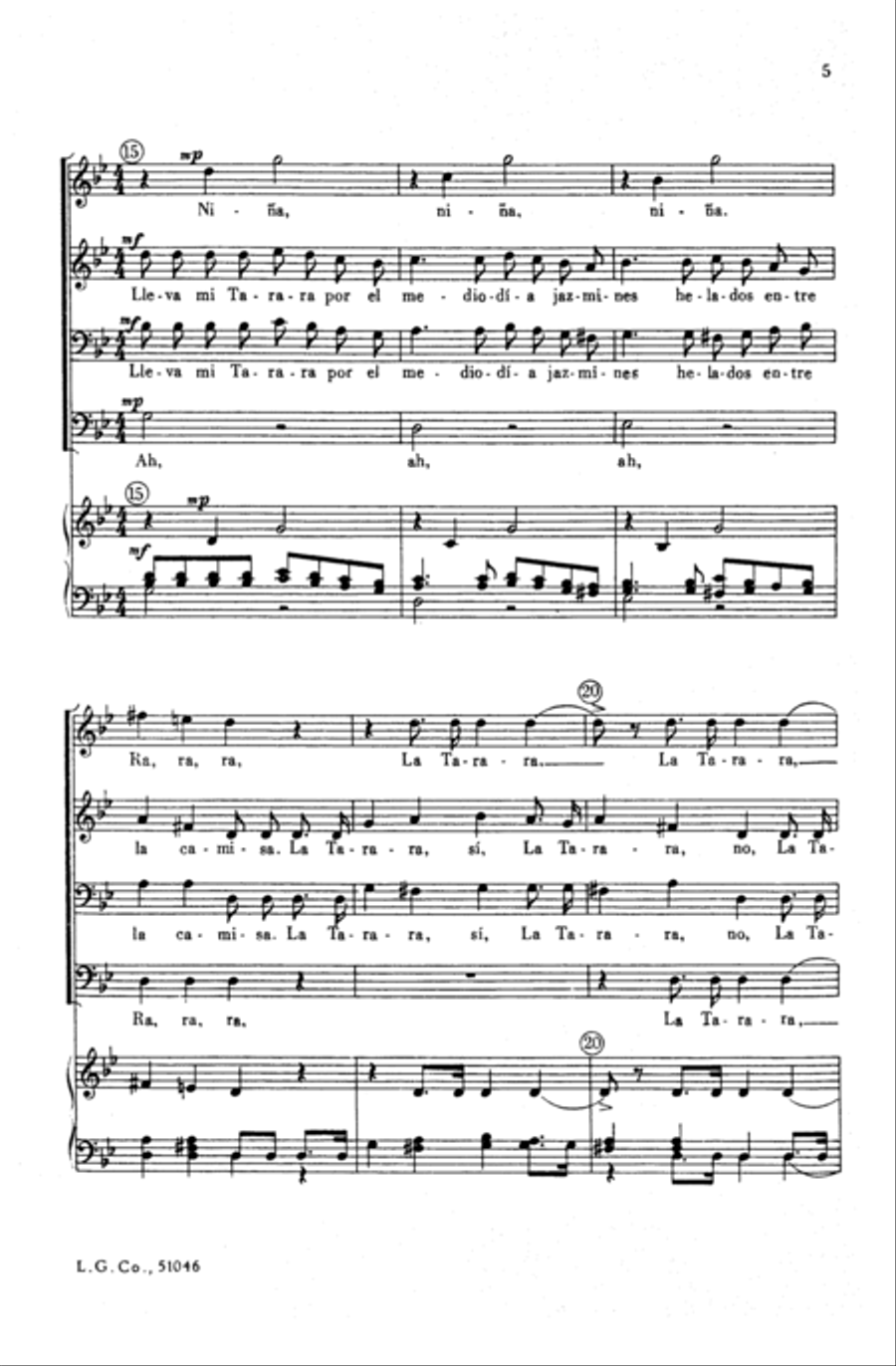 La Tarara Choir scores gallery preview page 4