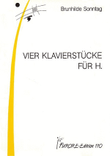 Vier Klavierstucke fur H.
