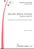 Iam diu dilecte mi Jesu. Motet from op. 20 (1700)