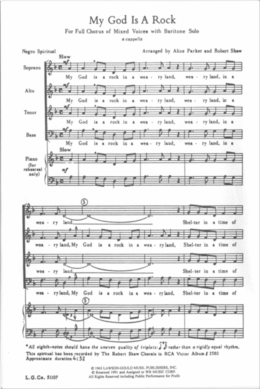My God Is a Rock My God Is a Rock 4-Part scores gallery preview page 2