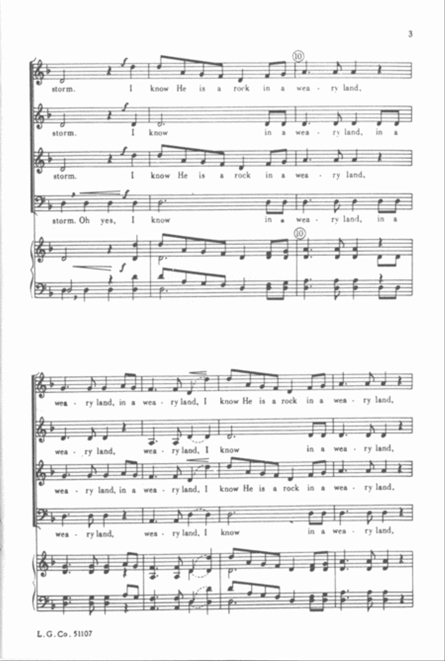 My God Is a Rock My God Is a Rock 4-Part scores gallery preview page 3