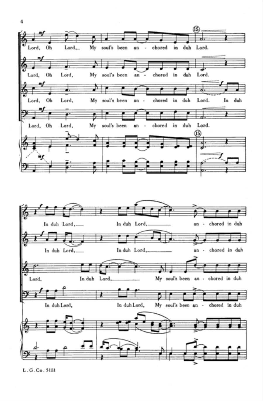 My Soul's Been Anchored My Soul's Been Anchored Choir scores gallery preview page 11