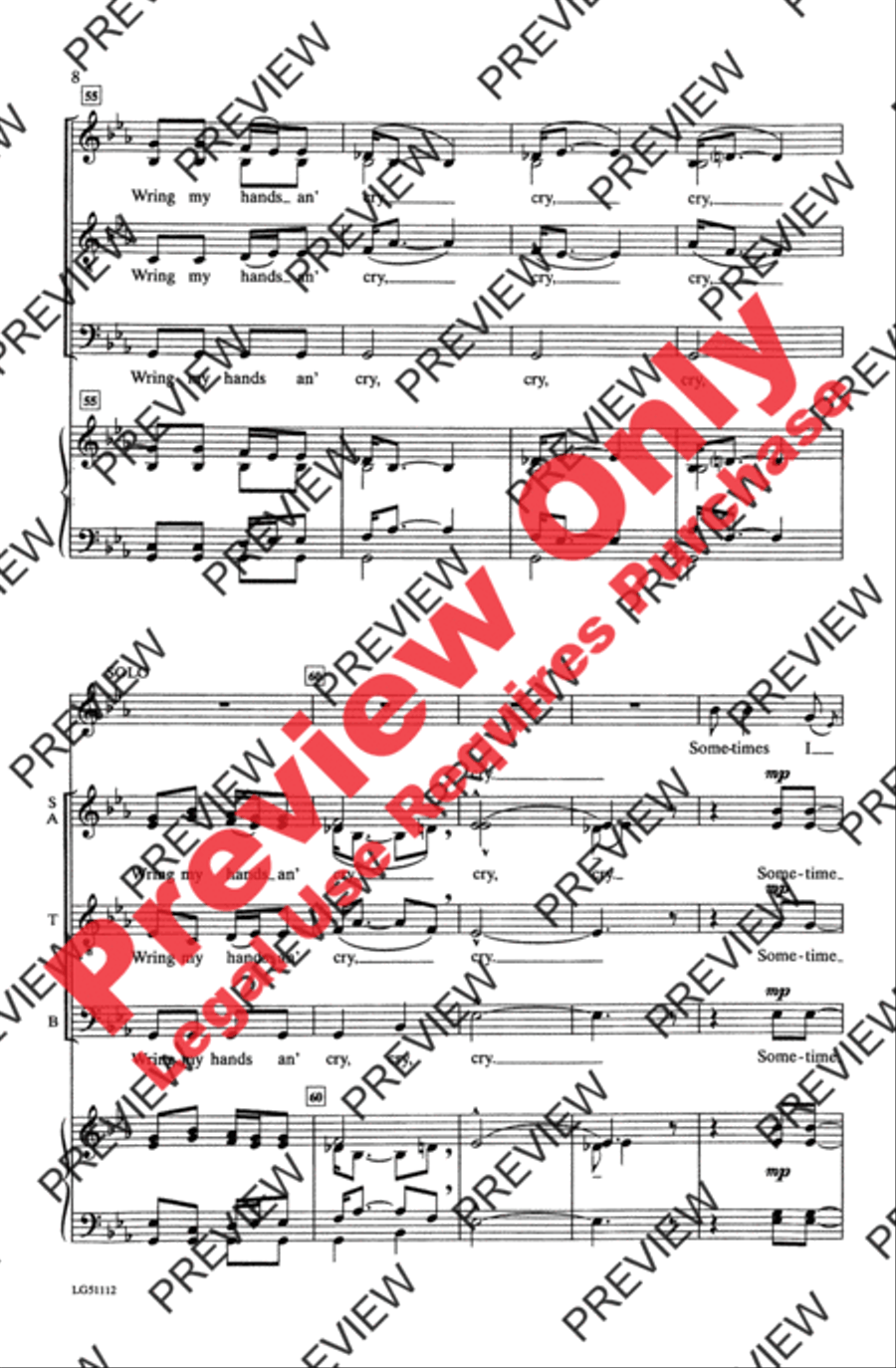 Sometimes I Feel Sometimes I Feel Choir scores gallery preview page 8