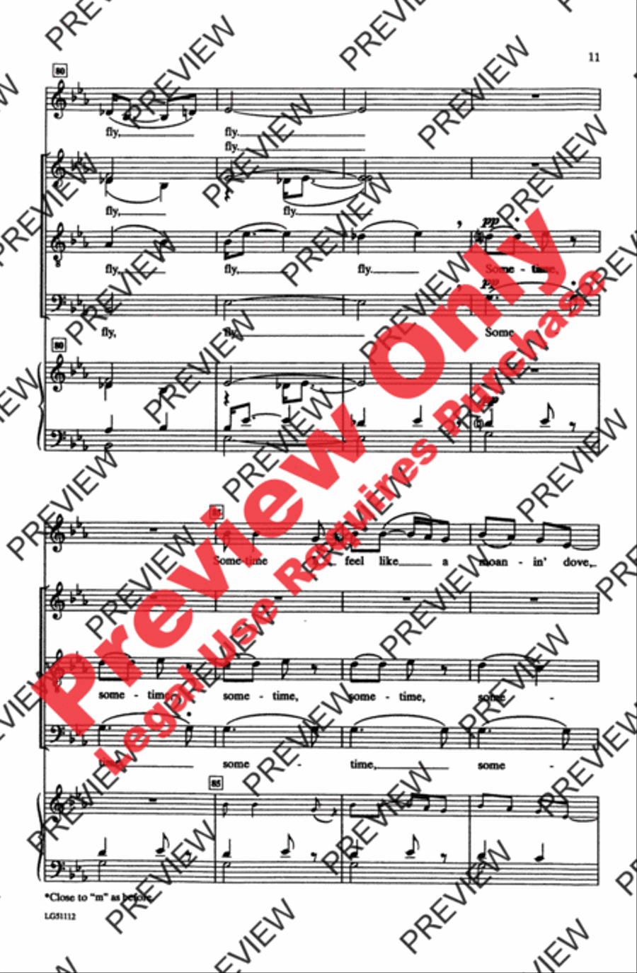 Sometimes I Feel Sometimes I Feel Choir scores gallery preview page 11