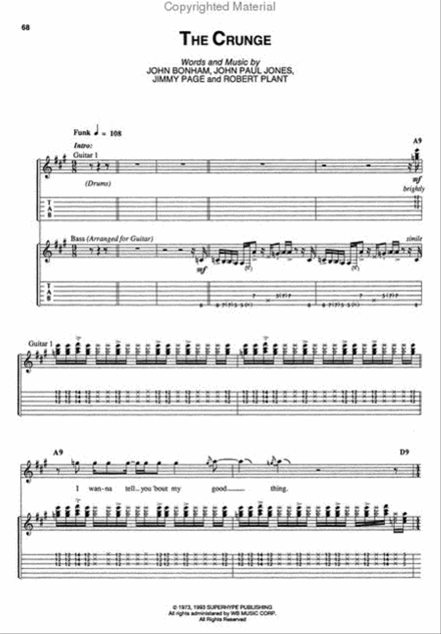 Led Zeppelin I-V (Boxed Set) Electric Guitar scores gallery preview page 2
