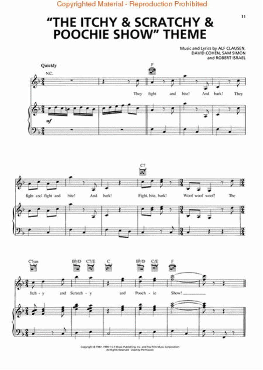 The Simpsons Songbook - 2nd Edition Piano, Vocal, Guitar scores gallery preview page 3