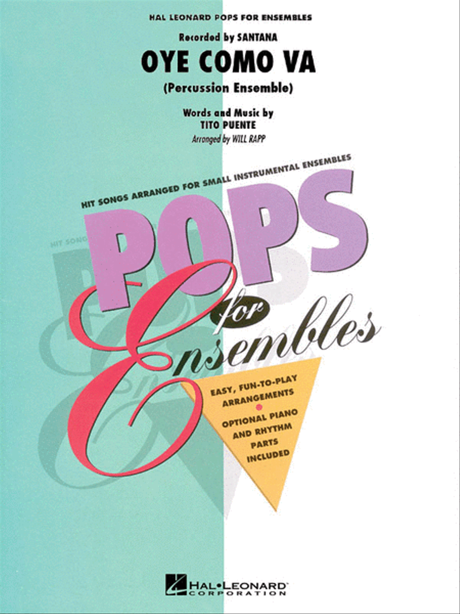 Oye Como Va Percussion Ensemble scores gallery preview page 1