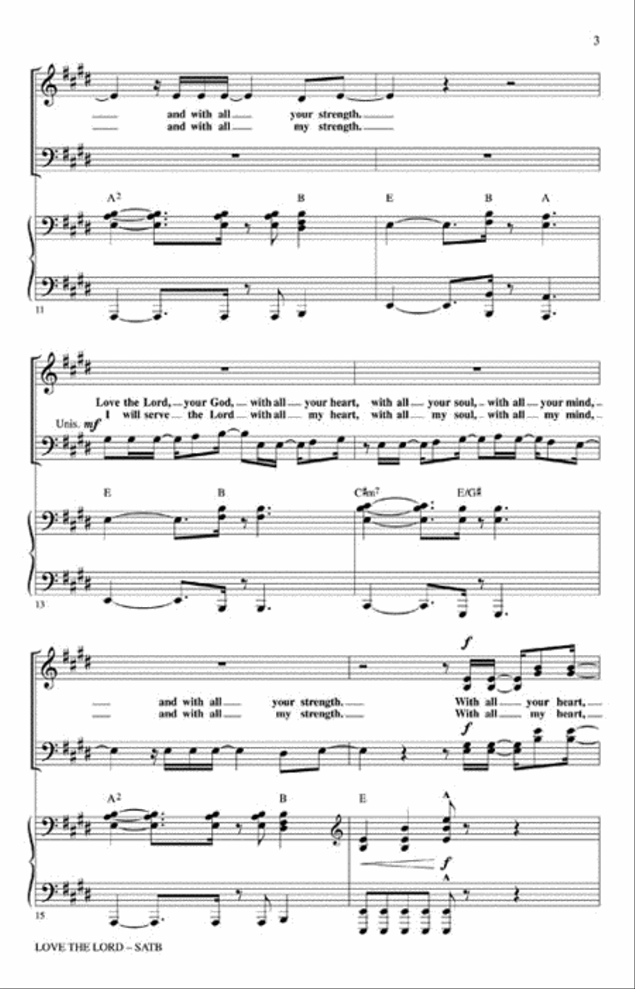 Love the Lord 4-Part scores gallery preview page 3
