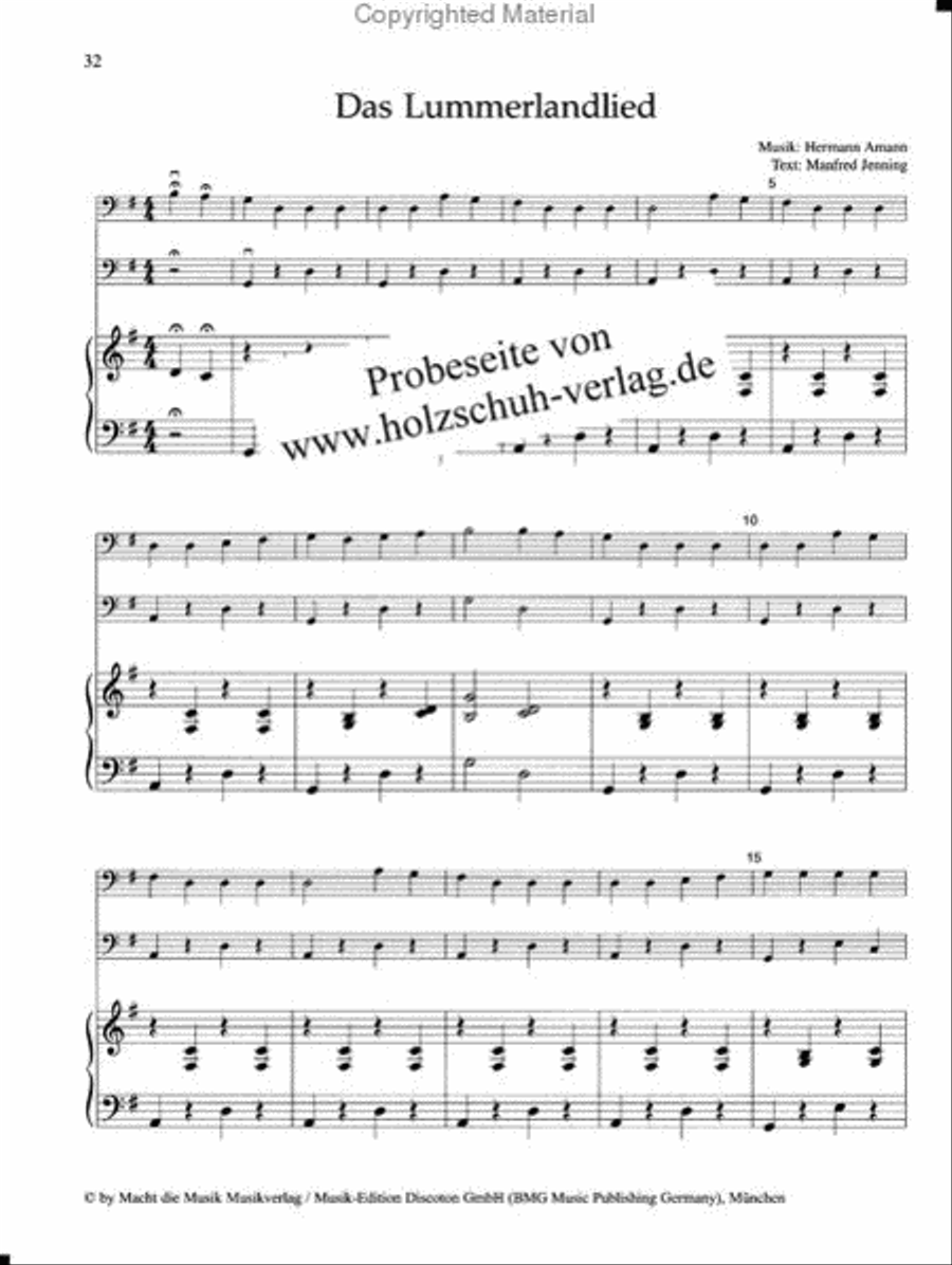 Kinderlieder fur Violoncello (1. Lage) und Klavier Cello scores gallery preview page 2