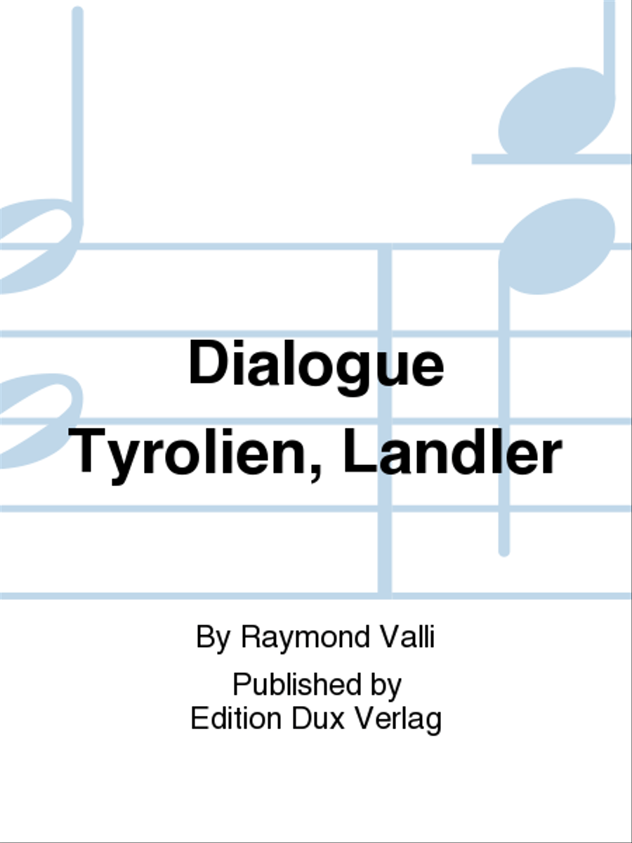 Dialogue Tyrolien, Landler Accordion scores gallery preview page 1
