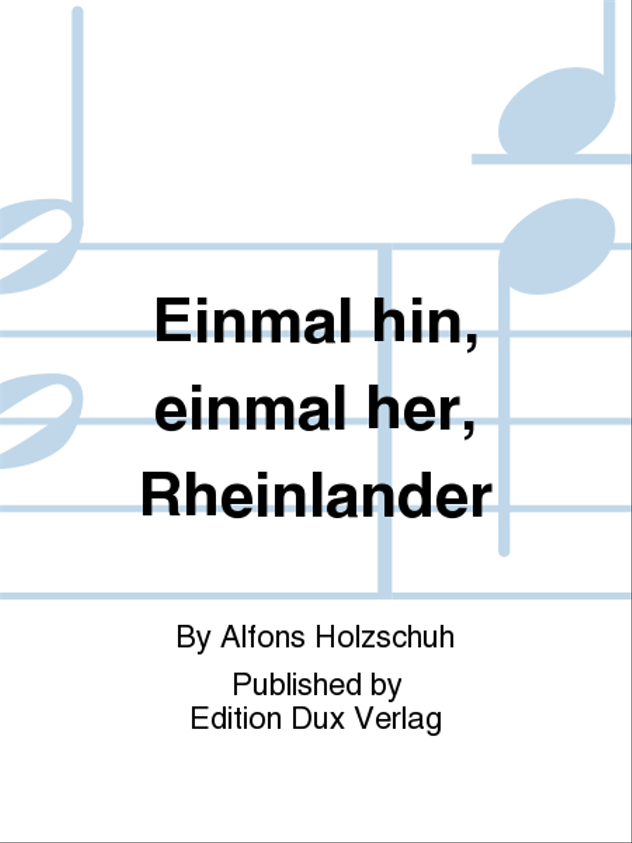 Einmal hin, einmal her, Rheinlander Diatonic Accordion scores gallery preview page 1