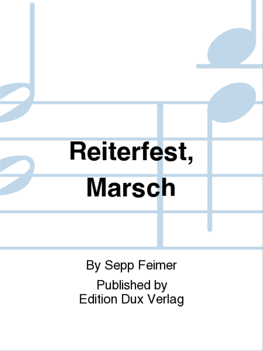 Reiterfest, Marsch Diatonic Accordion scores gallery preview page 1