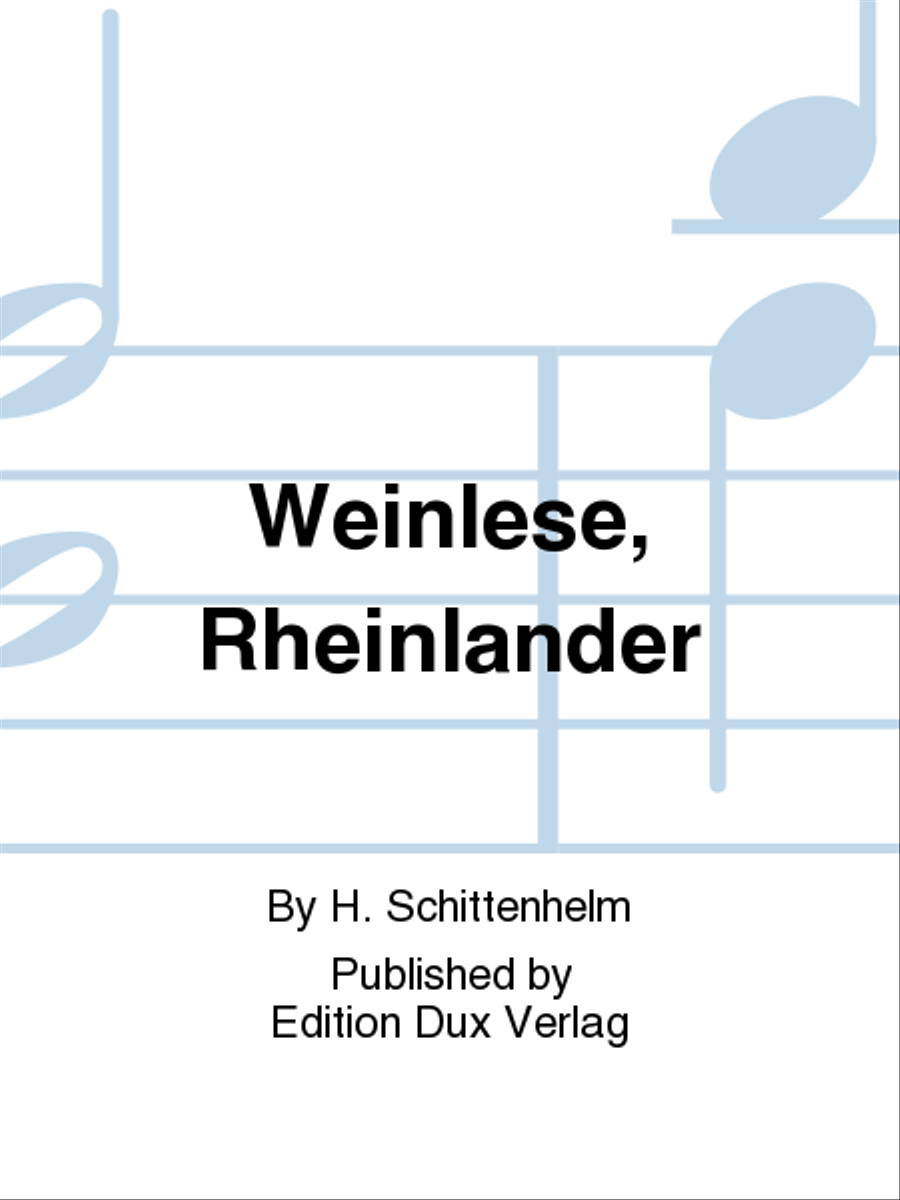 Weinlese, Rheinlander Diatonic Accordion scores gallery preview page 1
