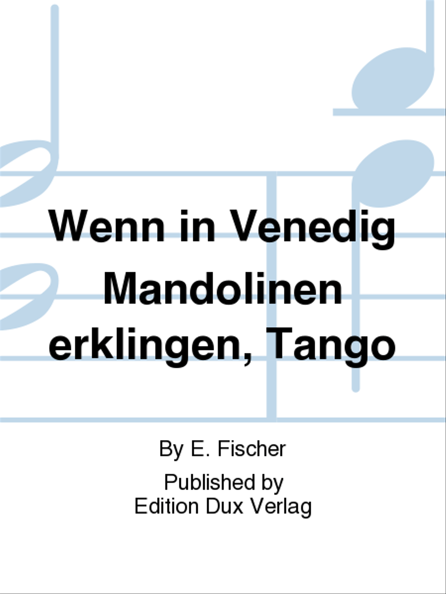 Wenn in Venedig Mandolinen erklingen, Tango Diatonic Accordion scores gallery preview page 1