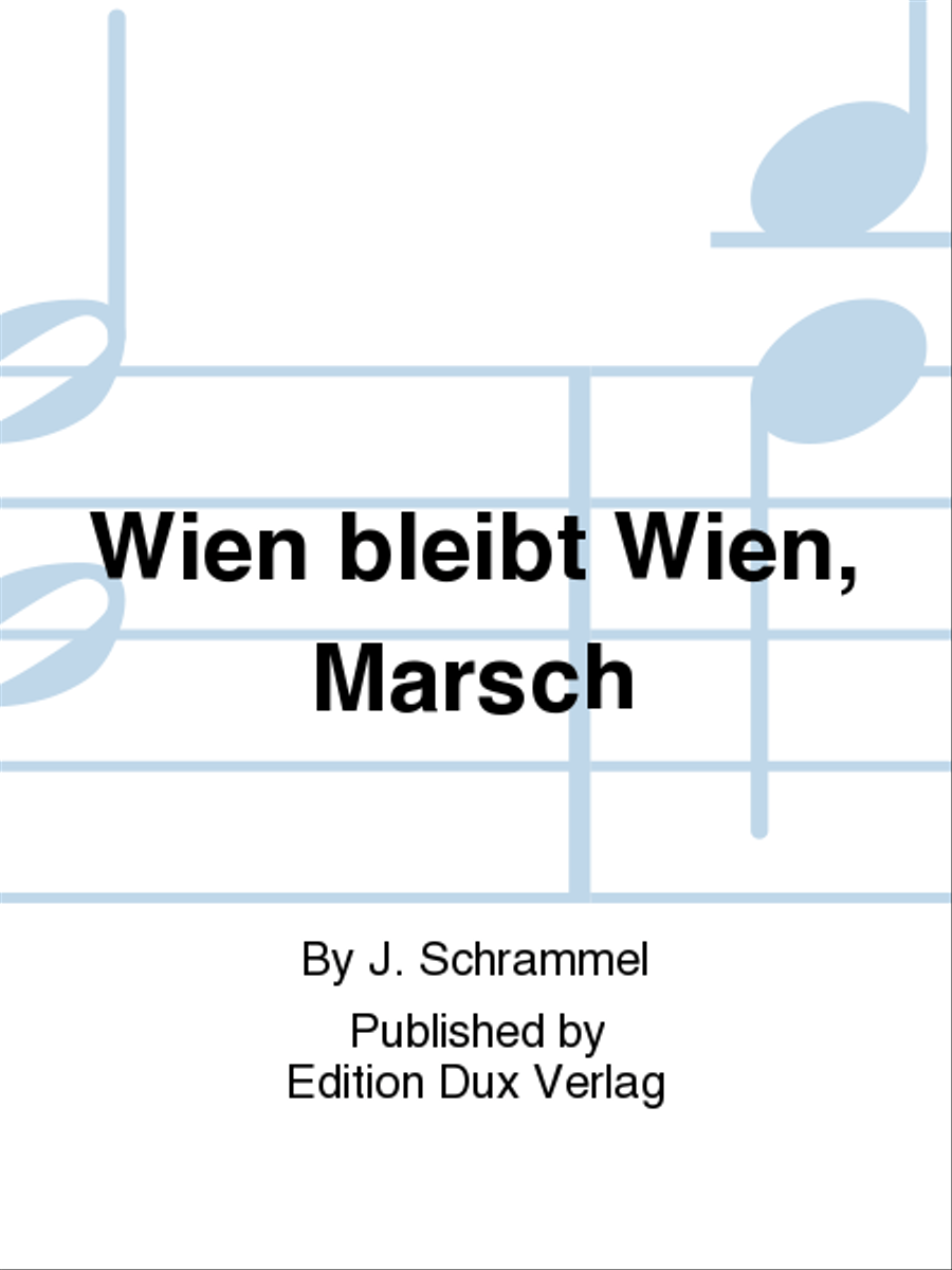 Wien bleibt Wien, Marsch Diatonic Accordion scores gallery preview page 1