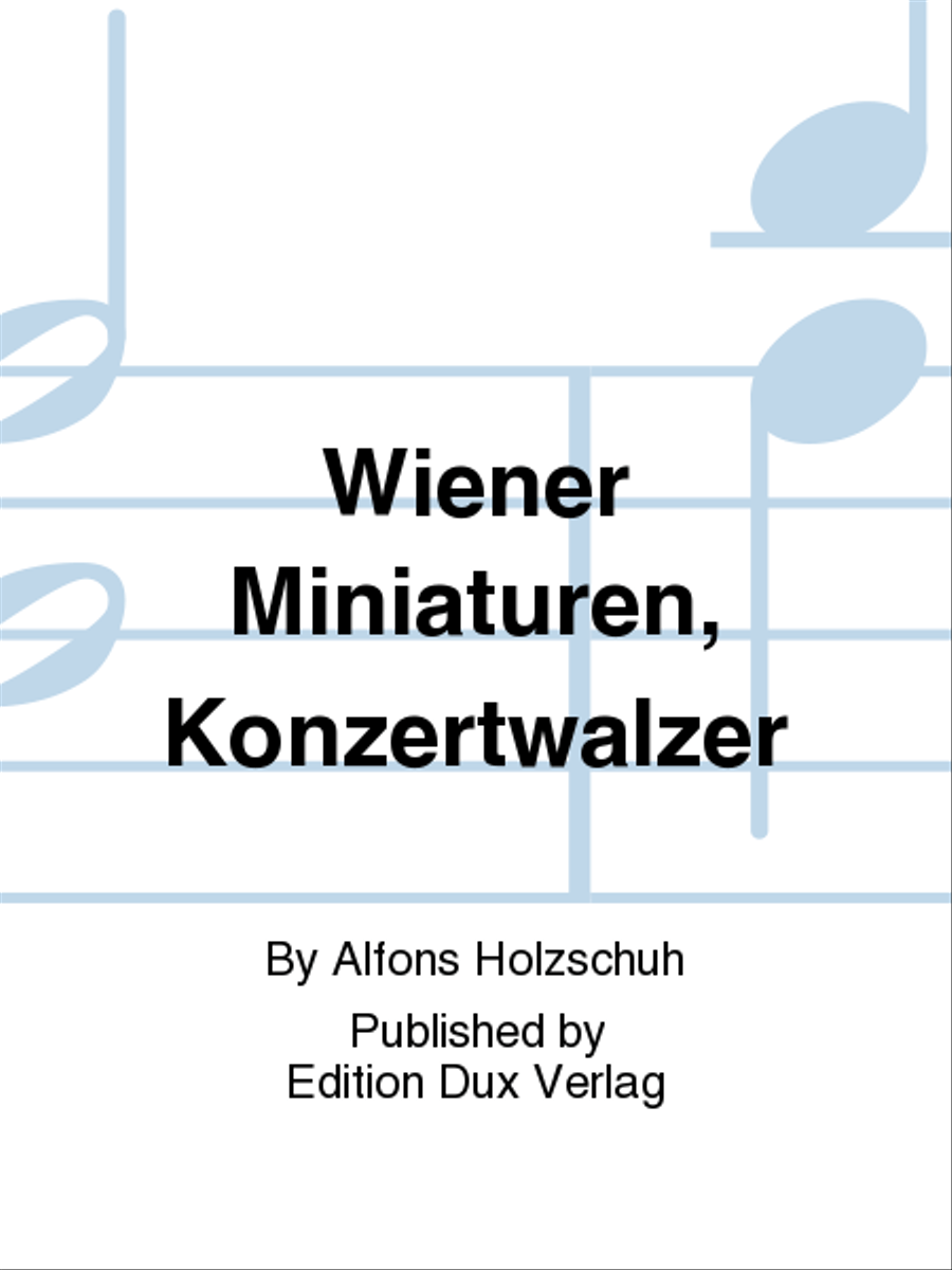 Wiener Miniaturen, Konzertwalzer Diatonic Accordion scores gallery preview page 1