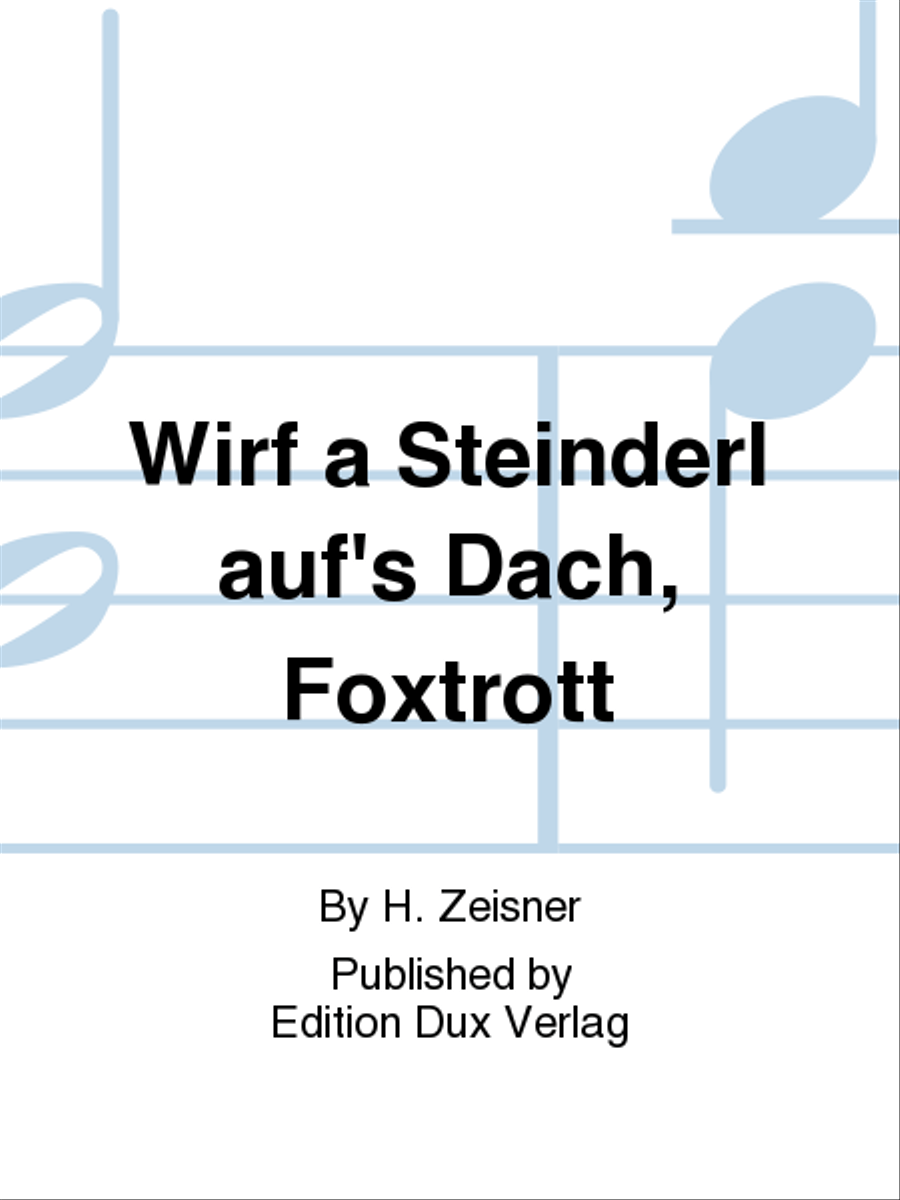 Wirf a Steinderl auf's Dach, Foxtrott Diatonic Accordion scores gallery preview page 1