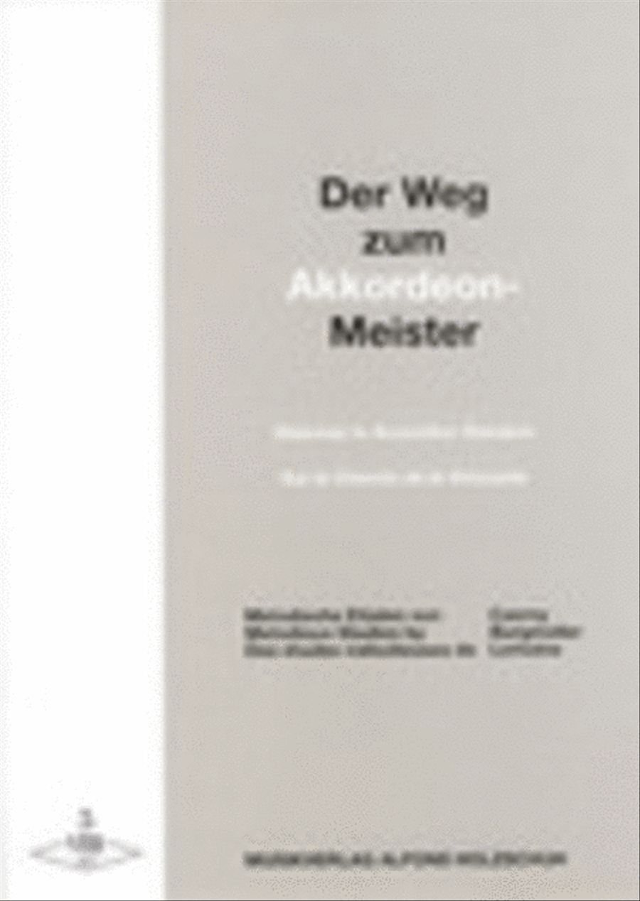 Der Weg zum Akkordeonmeister 5 Accordion scores gallery preview page 1