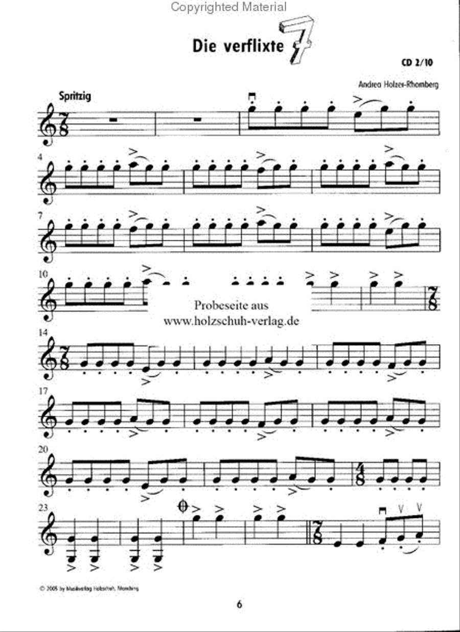 Der grosse Auftritt 3 fur Violine - Vorspielstucke Violin scores gallery preview page 2
